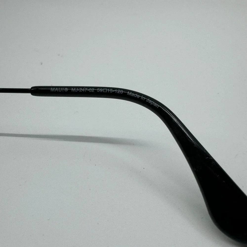 Maui Jim CliffHouse MJ-247-02‎ Titanium Black Aviator Sunglasses Frames H10391
